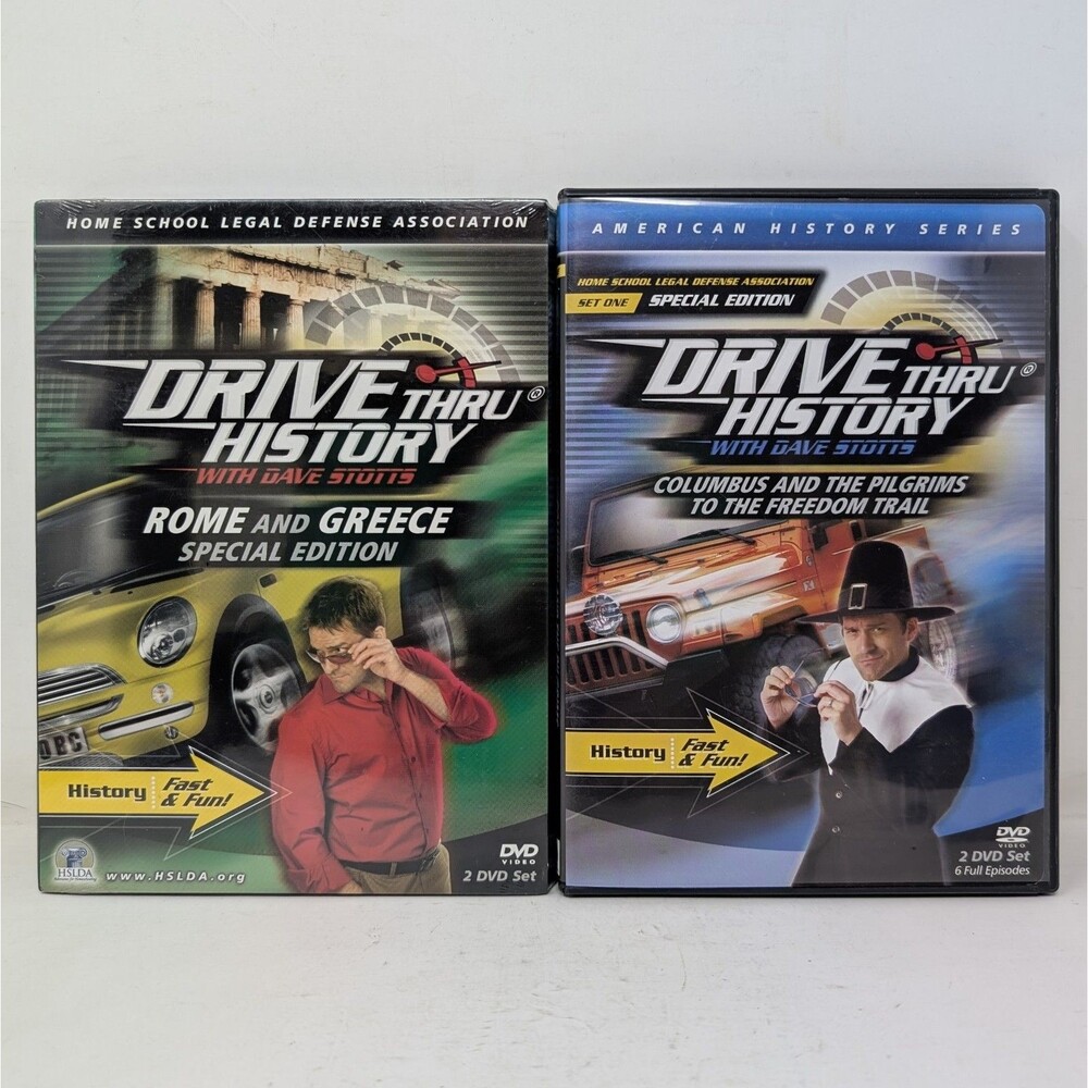 Drive Thru History with Dave Stotts Rome And Greece (2 DVD Set, 2008) NEW SEALED